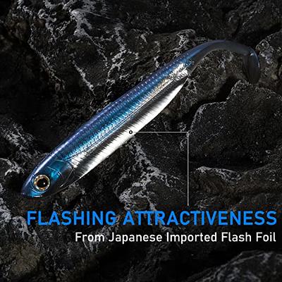 6 pcs “Ghost” Super Minnow swimbait fishing lures- 4 inches