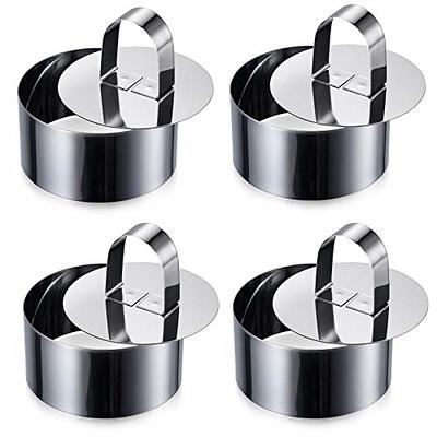 ONEDONE Cake Ring Molds for Baking 3.15 Round Stainless Steel Pastry Rings  Cake Rings Forming Rings with Pusher, Set of 4, Mother's Day Gifts - Yahoo  Shopping