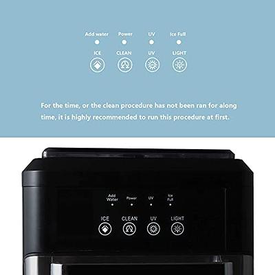 LHRIVER Countertop Ice Maker Portable Ice Machine with Handle, Self-Cl –  LHRIVER