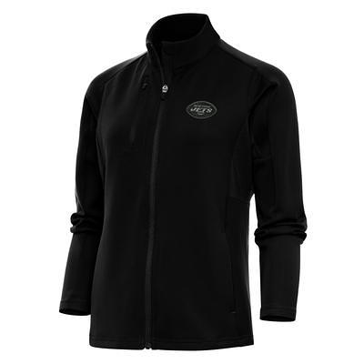 Men's Antigua Black Philadelphia Eagles Tonal Logo Generation Quarter-Zip  Pullover Top