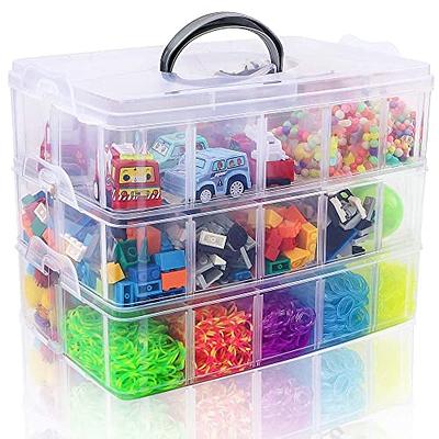 Quefe 6-Tier Stackable Storage Container Box with 60 Compartments