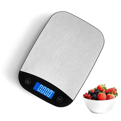 CHWARES Food Scale, Rechargeable Kitchen Scale with Trays 3000g/0.1g, Mini Scale with Tare Function Digital Scale Grams and Ounces for Weight Loss