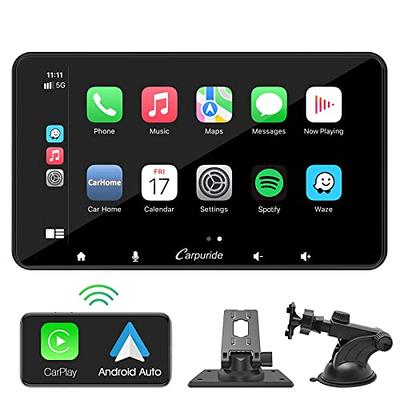 Carpuride W708 Wireless Apple Carplay & Android Auto, 7 Inch Portable Car  Play IPS Touch Screen Sync GPS Navigation Car Stereo Receiver, Bluetooth,  Mirror/Siri/Google/FM/AUX - Yahoo Shopping