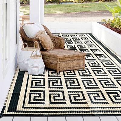 Outdoor Rug, Outdoor Rugs 9x12 for Patios Clearance, Large Waterproof  Outdoor Area Rug, Reversible Portable Outdoor Plastic Straw Carpet for RV  Deck