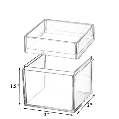 Okllen 36 Pack Acrylic Square Cube, Small Clear Box with Lids, Treat Gift  Boxes Candy Storage Container for Cosmetics, Makeup, Jewelry, Party Favor,  2x2x2 Inches - Yahoo Shopping