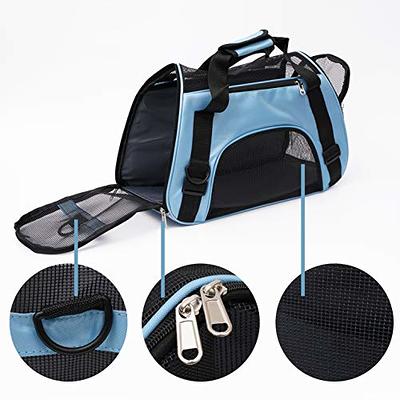 MuchL Cat Carrier Small Animal Carrier Soft-Sided Pet Travel Carrier for  Cats Dogs Puppy Comfort Portable Foldable Pet Bag Airline Approved (Small