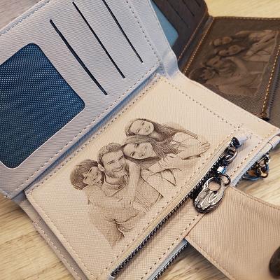 Women's Wallet Photo Engraving Personalized Women's 