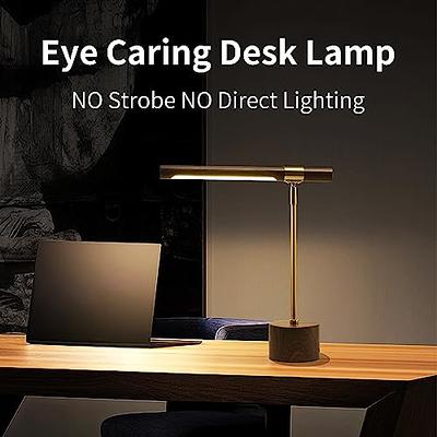 Mostorlit Double Head Led Desk Lamp, Eye Caring Double Swing Arm Table  Lamps, USB Powered Reading Light, Lamp with 5 Steps Dimming and 5 Colors  for