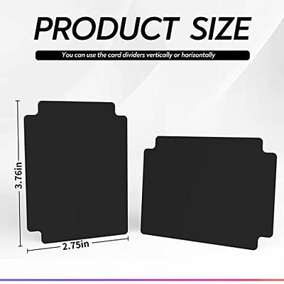 ZLCA 50 Pieces Trading Card Dividers, Playing Card Page Dividers with Tabs,  Plastic Card Separator for Storage Box Folder Record Baseball Games Sports  Card 2.75 x 3.76 Inch (Black) - Yahoo Shopping