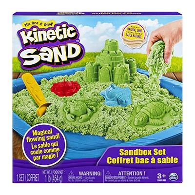 Kinetic Sand, Sandbox Playset with 1lb of Purple Kinetic Sand and