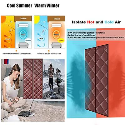 Winter Doorway Cover Drape Screen Heavy Duty Soundproof Barrier Tapestry  Blanket Windproof Home Thermal Insulated Door Curtain