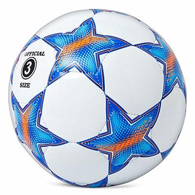 Runleaps Soccer Ball Size 3 for Kids, Ball Toys with Star Pattern Official  Size Soccer Balls for Training, Playing, Boys, Girls, Toddlers( Blue ) :  : Juguetes y Juegos