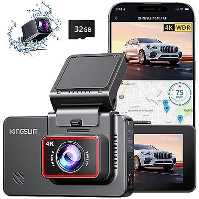 Pelsee Dash Cam Front and Rear, 4K Single Front Dash Camera, 2K/1080p Dual Car Camera for Cars, Built-in Wi-Fi,1.5” IPS Display Mini Dashcam,Night