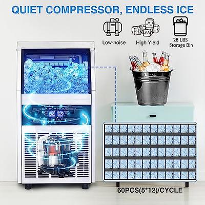 Silonn Ice Maker Machine Countertop, 26 lbs in 24 Hours, 9 Cubes Ready in 6 Mins, Self-Clean Ice Maker Compact Portable Ice Maker with Ice Scoop and