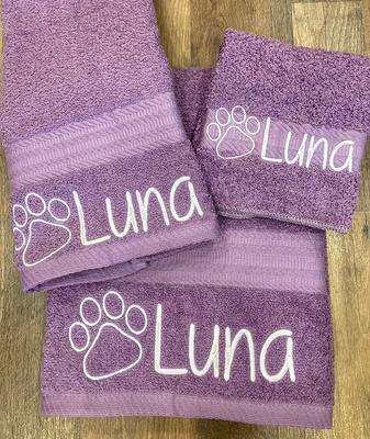 Playful Name Personalized 30x60 Bath Towel