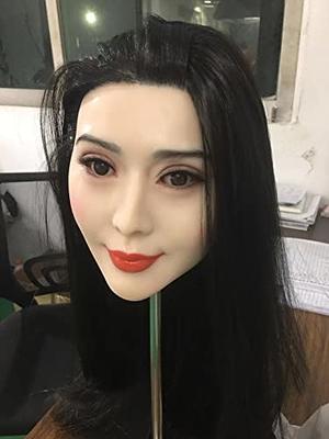 LOERSS Silicone Doll Head, Advanced Hair Transplant or Wig,Makeup Doll Head  for Silicone Dolls, Lifelike Female Single Doll Head, Snap or M16 Studs  Fixed Connection Doll Accessories - Yahoo Shopping