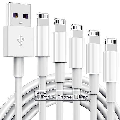   Basics USB-A to Lightning Charger Cable, Nylon Braided  Cord, MFi Certified Charger for Apple iPhone 14 13 12 11 X Xs Pro, Pro Max,  Plus, iPad, 6 Foot, Dark Gray : Electronics