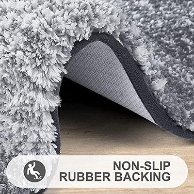 Super Absorbent Microfiber Bath Mat With Non-slip Backing - Soft