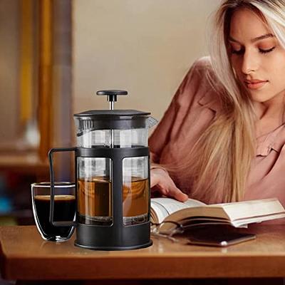 OVENTE 4.25-Cup Glass French Press Coffee and Tea Maker with Heat