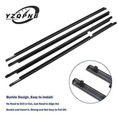  YZQPNB Weatherstrip Window Molding Trim Seal Belt Compatible  with Honda Civic 2006-2011 Front Rear Left Driver & Right Passenger Side  Door Outside Belt Black : Automotive