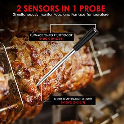 Multi Probe Digital Meat Thermometer Wireless For Oven Grill Kitchen BBQ