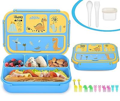 Fimibuke Bento Lunch Box for Kids - Leak Proof Toddler Bento Box with 4  Compartments BPA Free