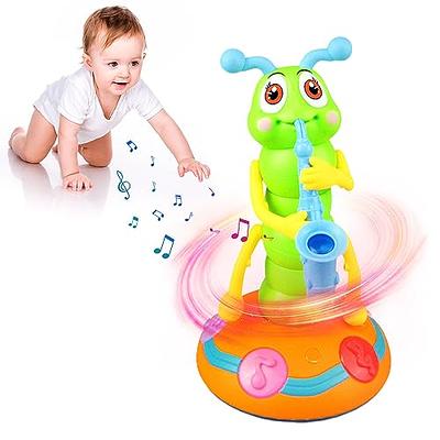 Dancing Kids Electric Caterpillar Saxophone Toy Fun Musical Rocking Twister  Dance Toy Baby Sensory Musical Toys With LED Lights