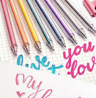 Glitter Gel Pen Set, Pens for Adult Coloring Books Fine Tip