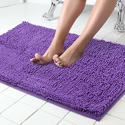 Yimobra Bathroom Rugs Non Slip, Bath Mats Super Absorbent Chenille Bath  Shaggy Mats, Plush Carpets Mat for Kids Tub, Shower, Bat