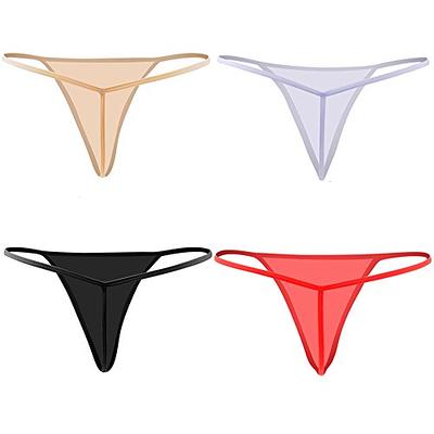 Closecret Men Thongs Lightweight Cotton Underwear 5-Pack Low