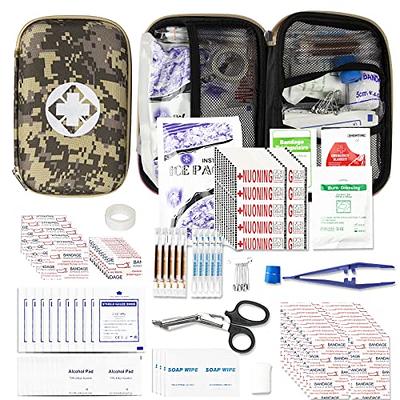 Pasenhome Comprehensive First Aid Kit - Trauma Kit with Labelled  Compartments, Emergency Survival Kit Molle System, First Aid Bag for Car,  Home