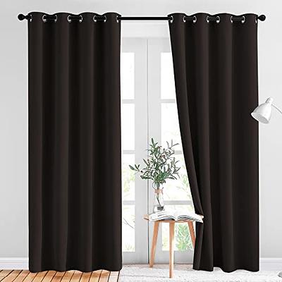 NICETOWN 100% Blackout Window Curtain Panels, Full Light Blocking