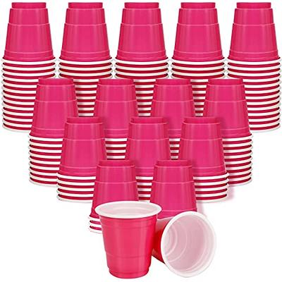 Disposable Shot Glasses - Mini Red Party Cups - 120 Count 2 Ounce - Plastic  Shot Cups - Jello Shots - Jager Bomb - Beer Pong - Perfect Size for