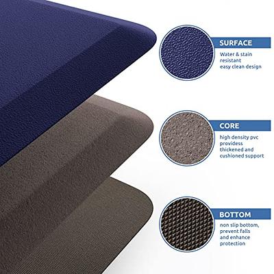 WISELIFE Kitchen Mat Cushioned Anti Fatigue Floor Mat,17.3x28, Thick Non  Slip Waterproof Kitchen Rugs and Mats,Heavy Duty Foam Standing Mat for