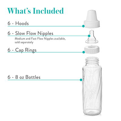 Evenflo Feeding Classic Clear Plastic Baby Bottles - 8oz/3pk : Target