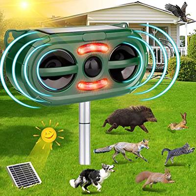Solar Powered Cat Dog Repeller Animal Chaser Deterrent Ultrasonic Dog Bird  Cat Repeller 110° Infrared Sensor Detects Movement - AliExpress