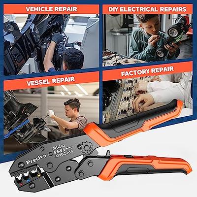 Crimping Tool For Insulated Electrical Connectors - Ratcheting