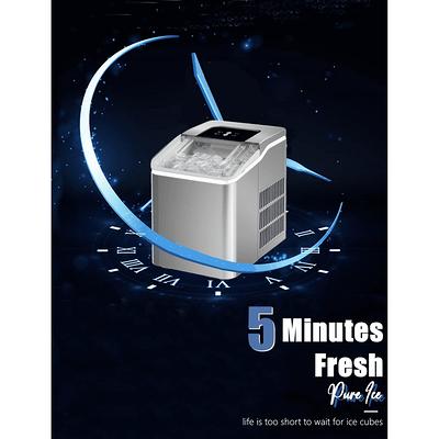Magic Chef 27 lb. Capacity Portable Countertop Ice Maker, Silver (Bullet Ice)  - Yahoo Shopping