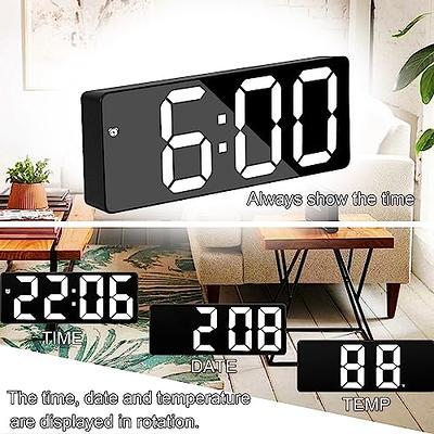 .Bedside Small Silent No-Tick Alarm Clock Quartz Battery Operated Wake Up  Clock.