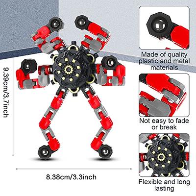 Kids DIY Deformable Stress Relief Toy Fingertip Spin Top Fidget Spinner  Transformable Creative Chain Mechanical Gyro Robot Toy - Realistic Reborn  Dolls for Sale