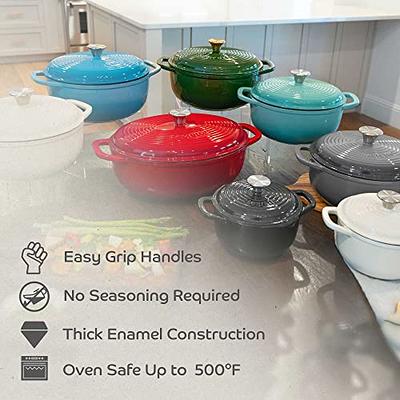 Segretto Cookware Enameled Dutch Oven, 7 Quarts