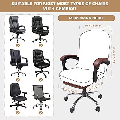 NeColorLife Office Chair Arm Covers Removable Chair Armrest Covers Stretch  Desk Chair Arm Cover Washable Computer Chair Arm Covers Protectors for