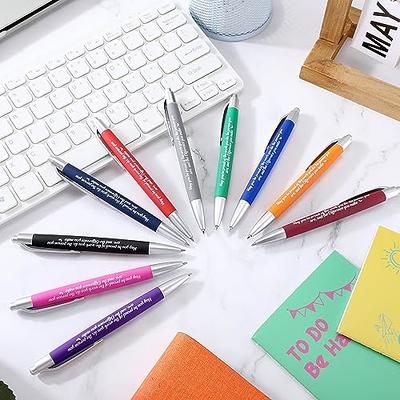 TecUnite 50 Pcs Inspirational Pens Bulk Motivational Ballpoint Pen Funny  Metal Black Ink Pen with Saying Encouraging Pen for First Day of School  Teacher Office Supplies(May You Be Proud) - Yahoo Shopping