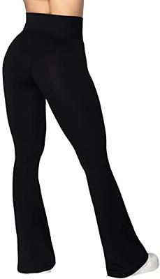 Sunzel Flare Leggings, Crossover Yoga Pants with Tummy Control, High-Waisted  and Wide Leg, 30 Inseam, Black Large - Yahoo Shopping