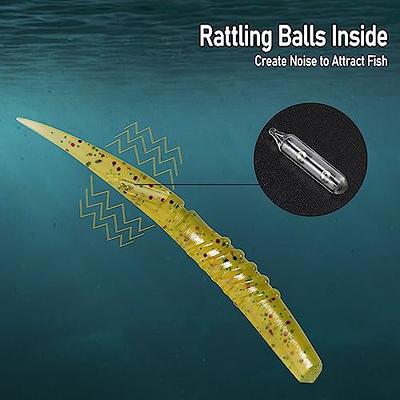 Rabid Baits Fox Shot Drop Shot Bait 3in Grn Orange - TackleDirect