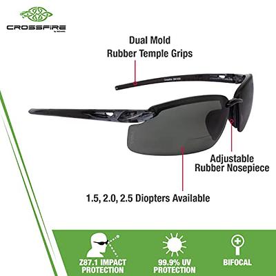 Crossfire Eyewear 2941420 2.0 Diopter ES5 Safety Glasses with