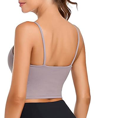  Lemedy Women Padded Sports Bra Fitness Workout Running  Shirts Yoga Tank Top