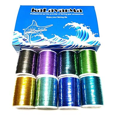 8pcs*240yd) Kalavarma 240 Yards/Spool 220M Metallic Wrapping