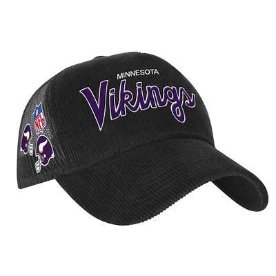 Men's Fanatics Branded Black/White Minnesota Vikings Fundamental Trucker  Unstructured Adjustable Hat