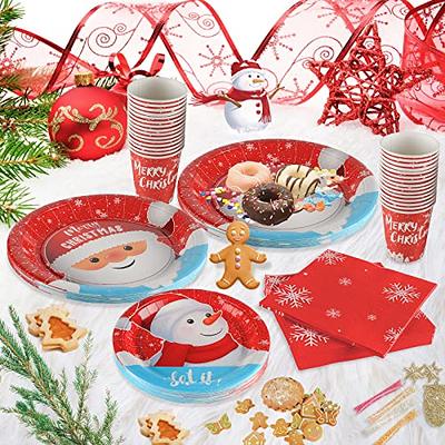 Christmas Paper Plates 30 Set, 120Pcs Disposable Plates for Party, Christmas  Plates Dinnerware Set With Dinner Plates, Dessert Plates, 7oz Cups And  Napkins Design with Snowman for Party - Yahoo Shopping